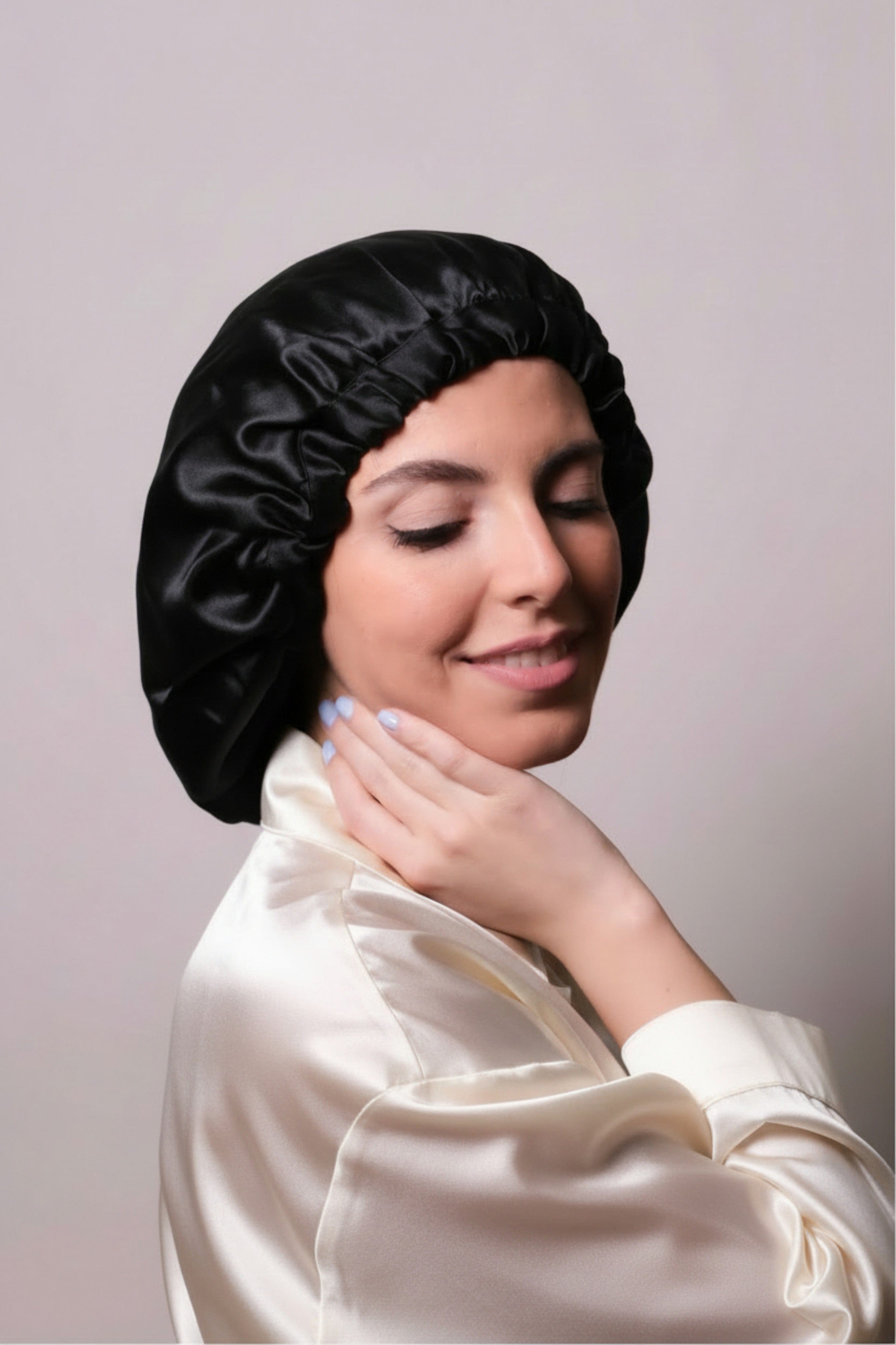 silkburys 100% Silk Hair Bonnet & Sleep Cap (Inside & Out)