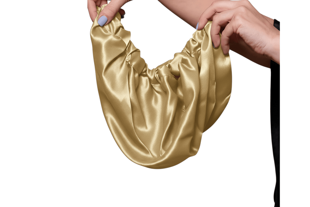 silkburys Gold 100% Silk Hair Bonnet & Sleep Cap (Inside & Out)