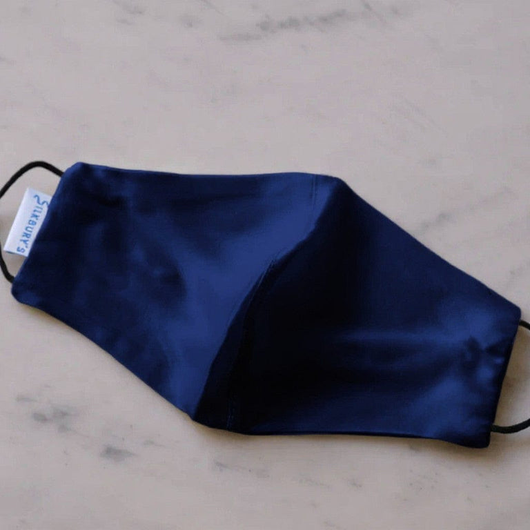 silkburys Navy Blue Face Mask