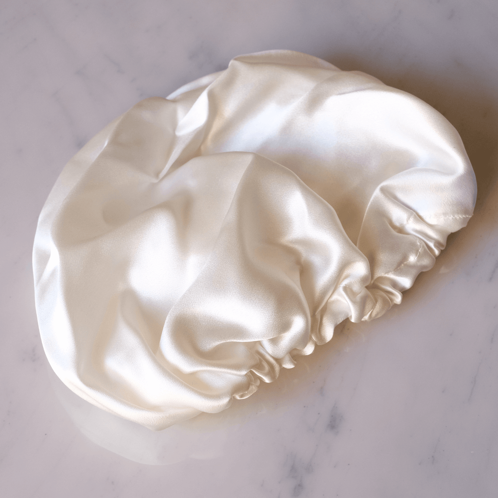 Silk hair Bonnet on a white background 