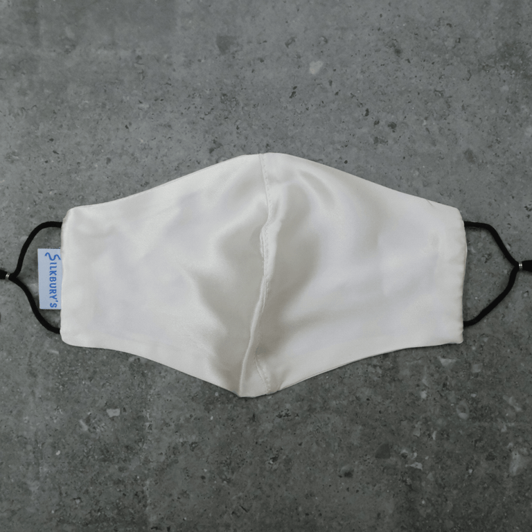silkburys Off White Face Mask