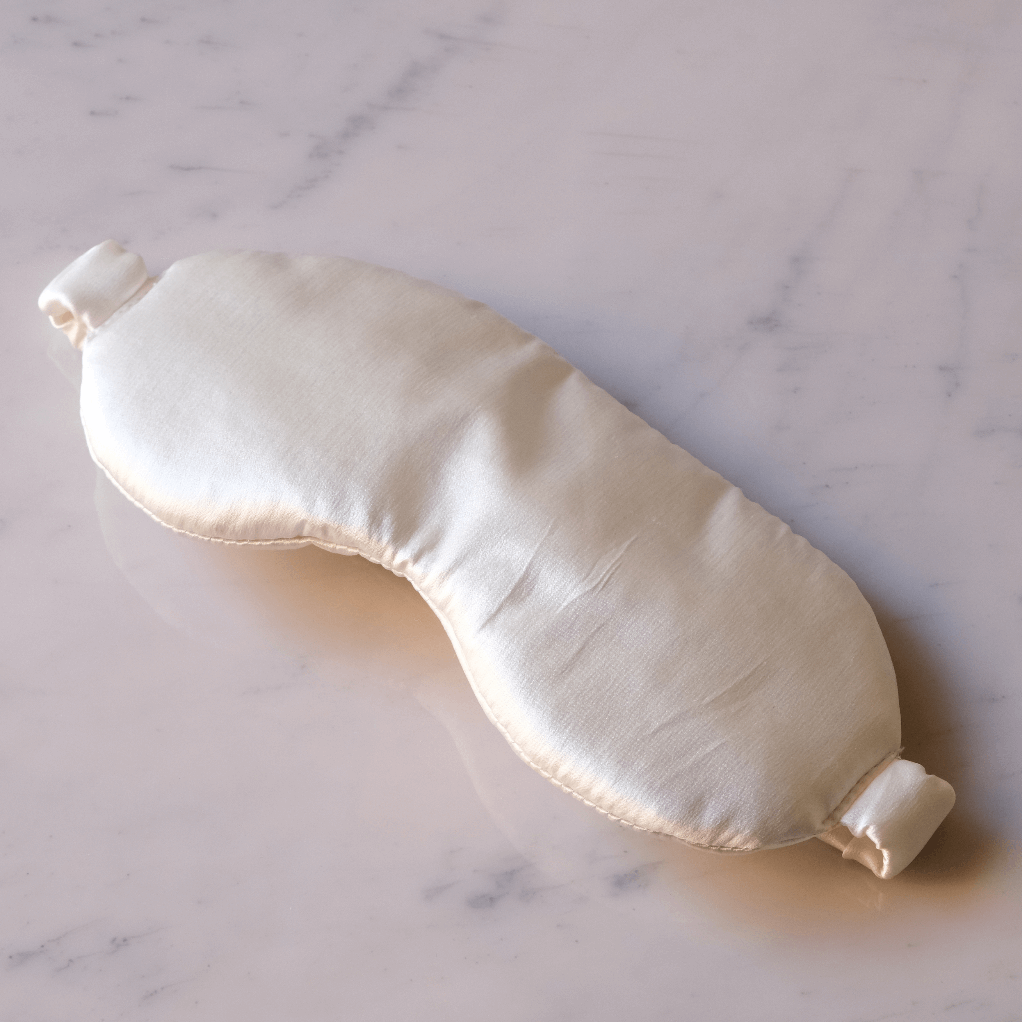 silkburys Off-White Silk Eye Sleeping Masks